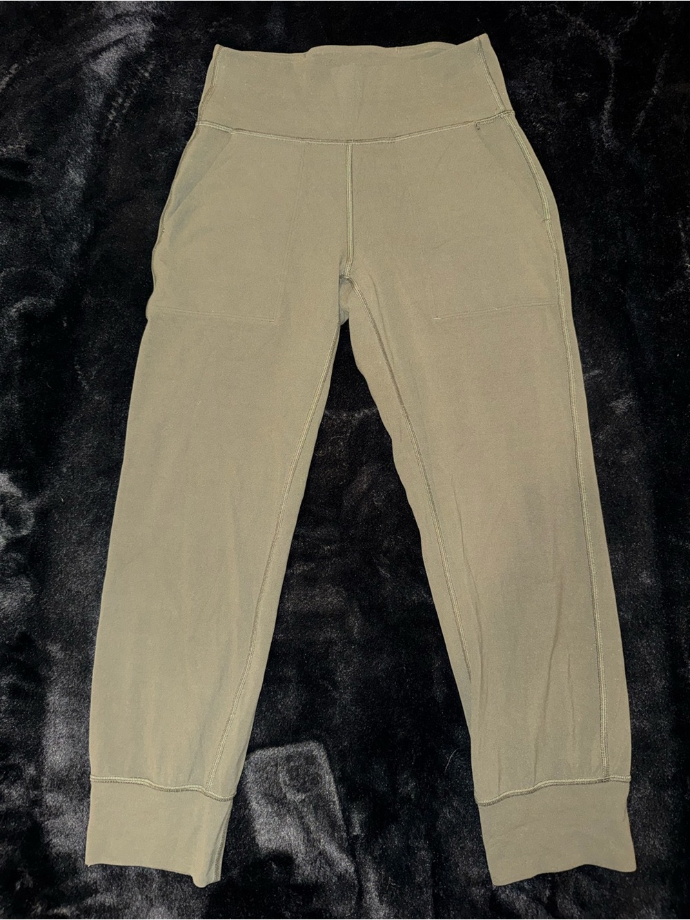 Lululemon Align High Waist Olive Green 23” Crop Joggers